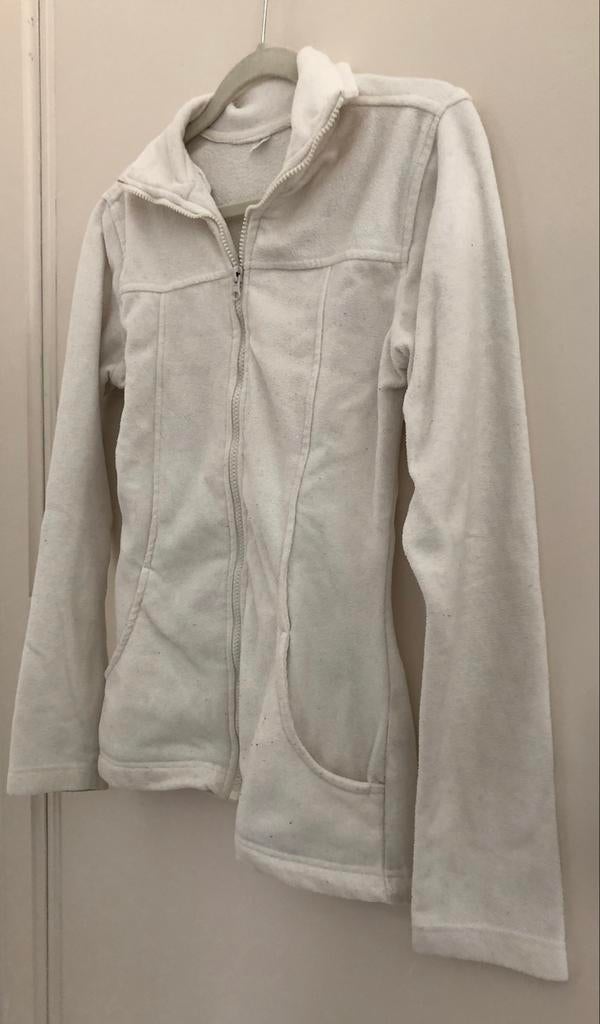 witte fleece vest rits 36, Ophalen of Verzenden, Gedragen, Maat 36 (S), Wit
