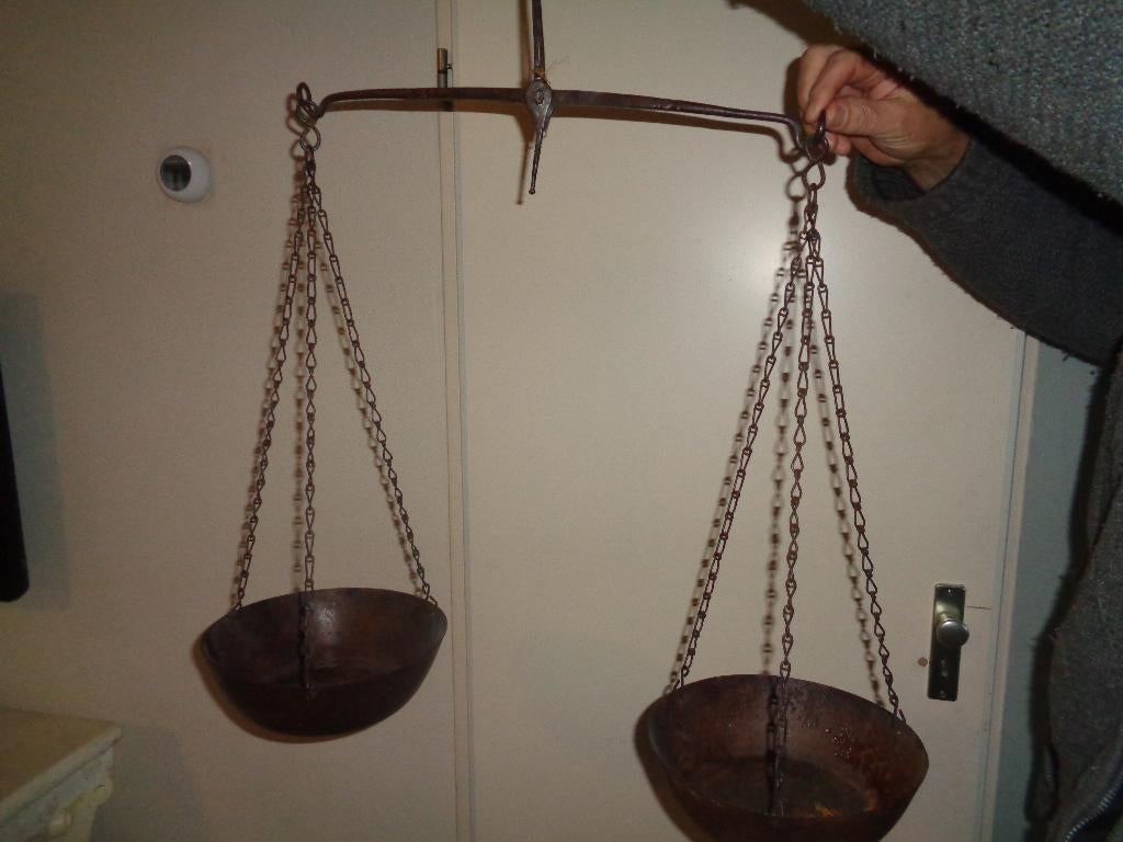 Oude Koperen weegschaal, Antiek en Kunst, Antiek | Brons en Koper, Koper, Ophalen of Verzenden