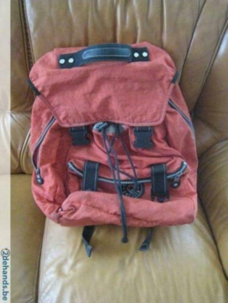 Grand sac à dos / cartable Kipling / cartable, Enlèvement ou Envoi, Comme neuf, Orange, Sac à dos