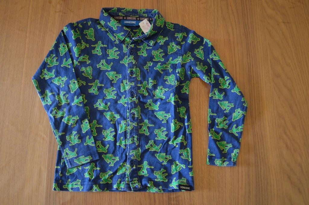 Someone hemd met skaters blauw/groen maat 110, Kinderen en Baby's, Kinderkleding | Maat 110, Overhemd of Blouse, Nieuw, Ophalen of Verzenden