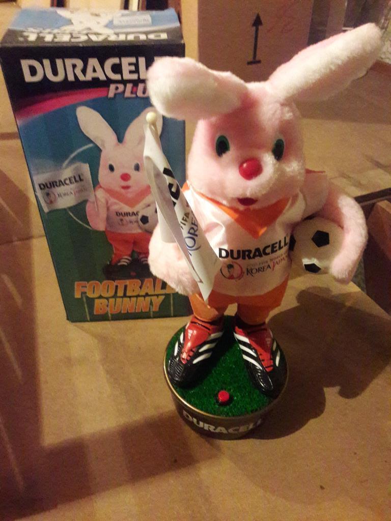 Duracell bunny "voetballer", Verzamelen, Ophalen of Verzenden, Zo goed als nieuw, Overige typen