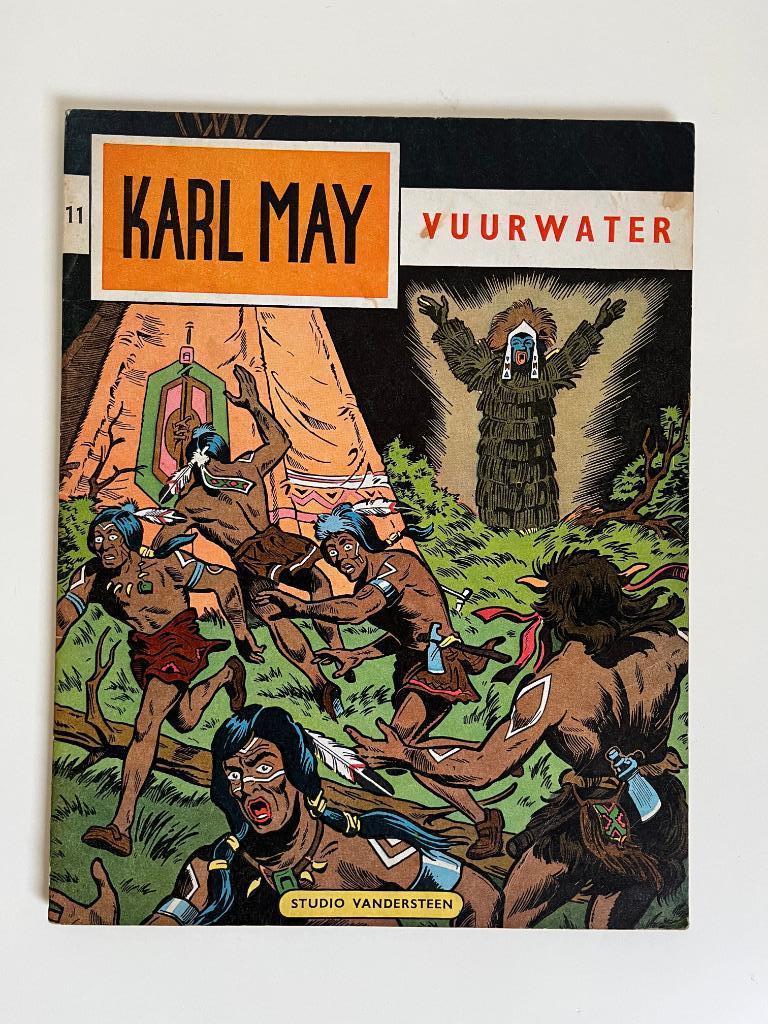 Karl May 11 - Vuurwater - S&W reclame - 1e druk - 1965, Boeken, Verzenden, Willy Vandersteen