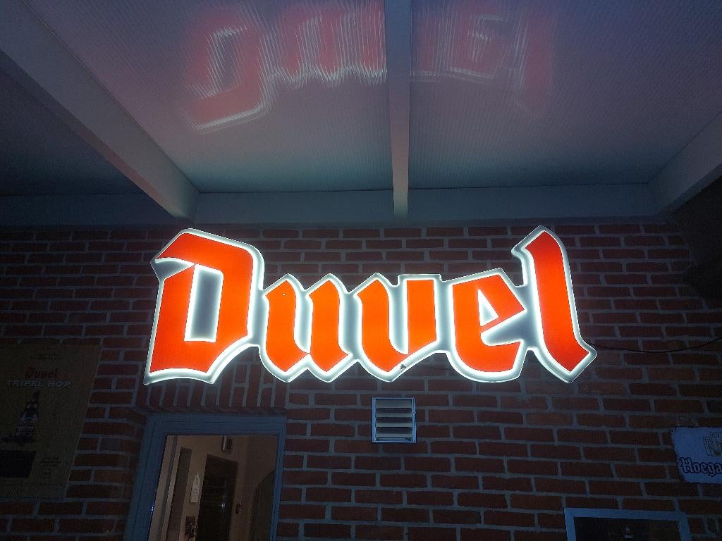 Lichtreclame van duvel, Ophalen, Zo goed als nieuw, Overige typen, Duvel