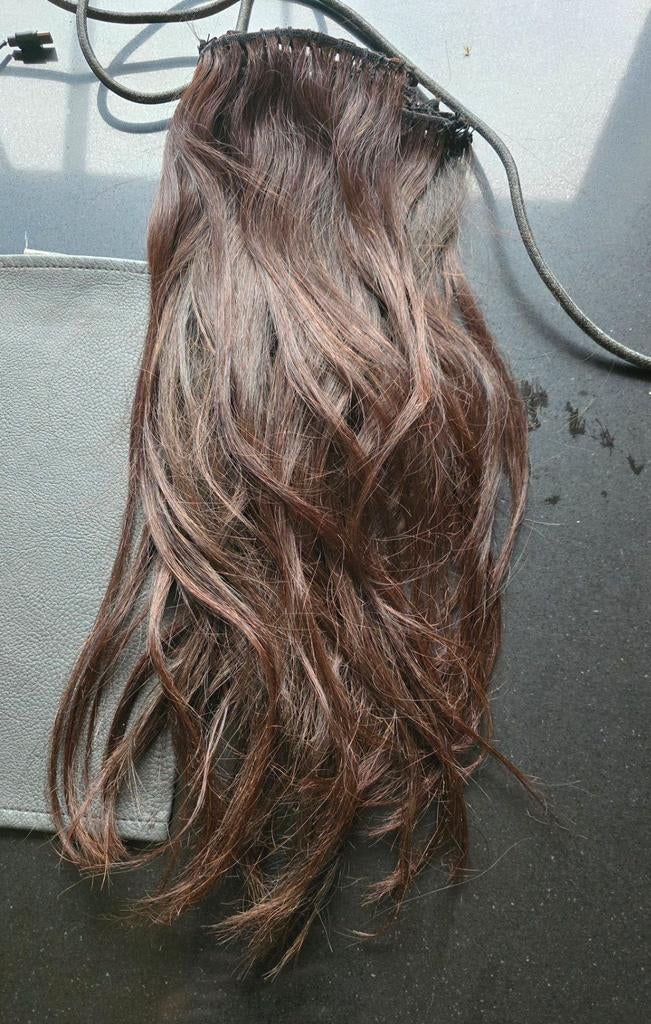 Prachtige hairextensions om in te naaien Echt haar!, Ophalen of Verzenden, Zo goed als nieuw, Pruik of Haarverlenging