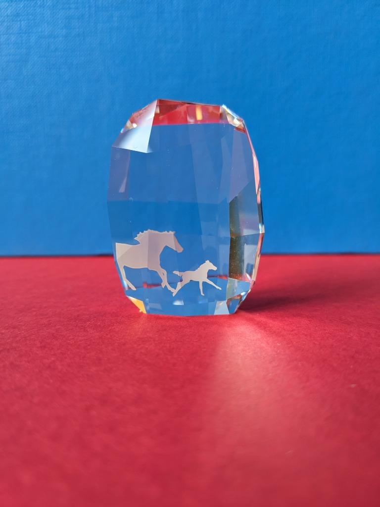 Swarovski SCS paarden presse-papier, Verzamelen, Swarovski, Ophalen of Verzenden, Zo goed als nieuw, Figuurtje