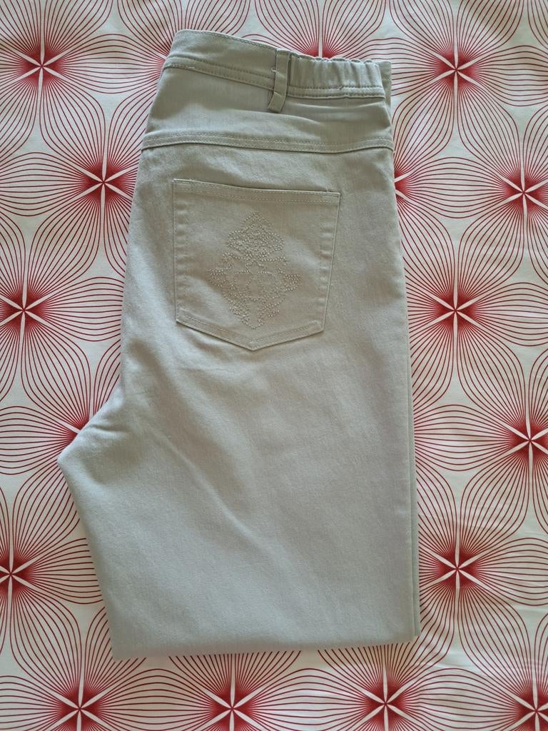 Damart Jeans broek dames licht grijs 46 **, Ophalen of Verzenden, Zo goed als nieuw, Grijs