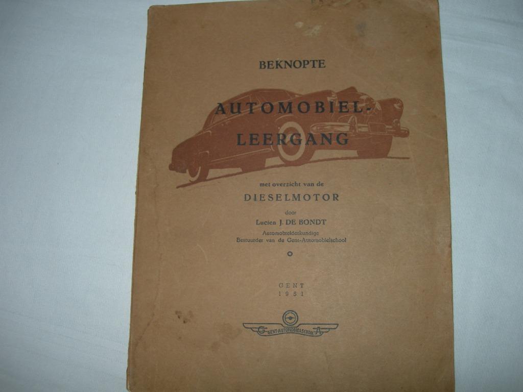 beknopte automobielleergang/Lucien J.De Bondt - 1951, Enlèvement ou Envoi