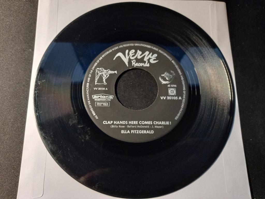 Ella Fitzgerald –Clap Hands Here Comes Charlie! / Satin Doll, Cd's en Dvd's, Gebruikt, 7 inch, Single, Ophalen of Verzenden