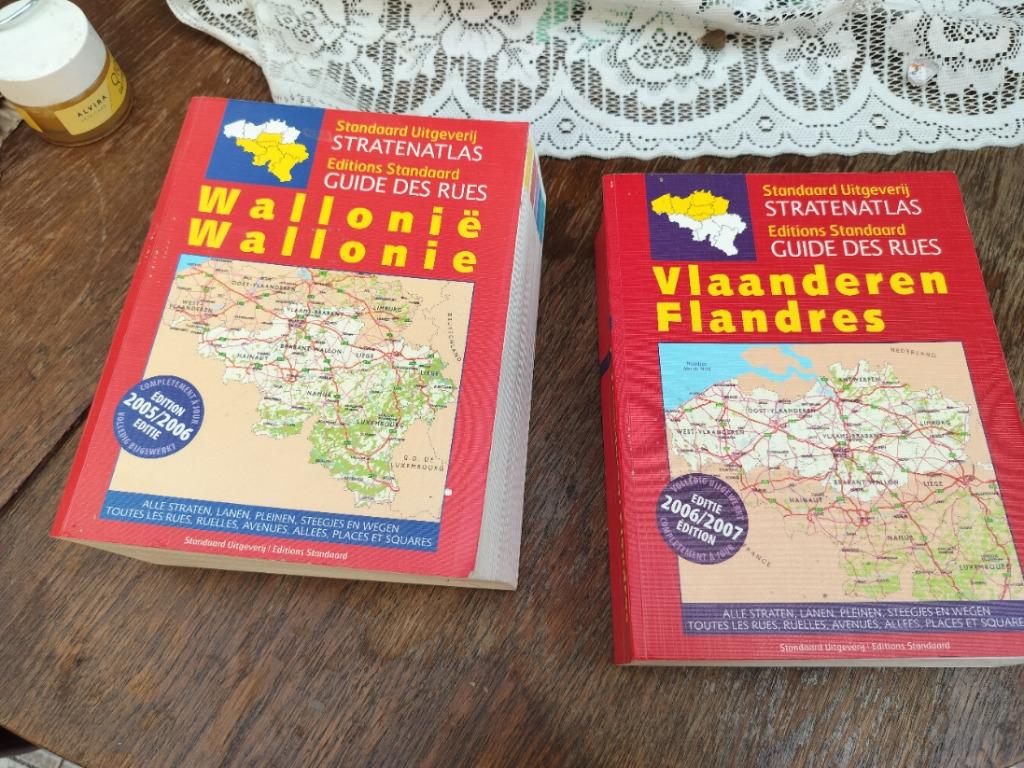 Guide des rues de Belgique : Wallonie-Flandres-Ultra complet, Boeken, Atlassen en Landkaarten, Zo goed als nieuw, Landkaart, België