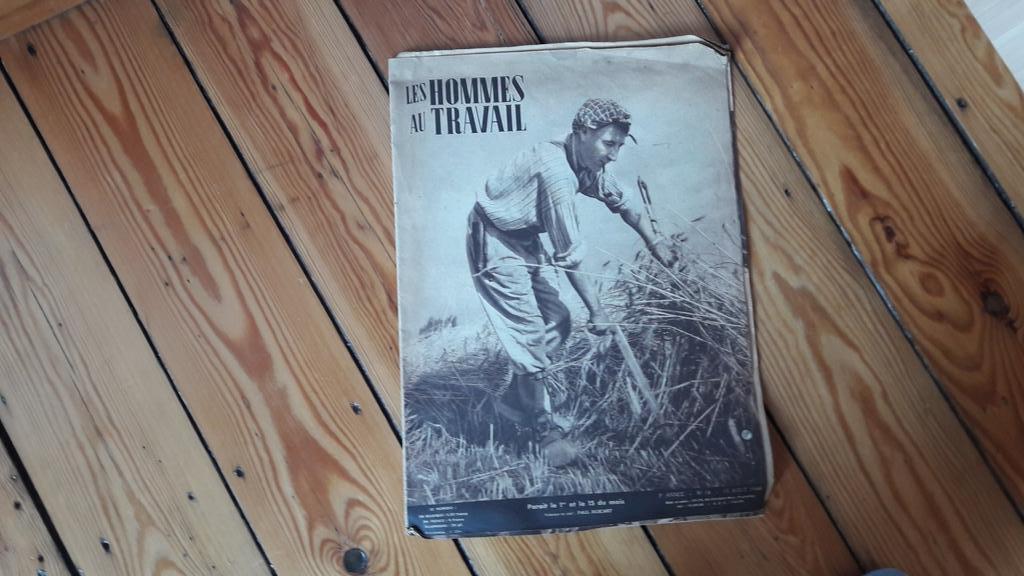 Magazine les hommes au travail 16  15 août 1944, Livres, Enlèvement ou Envoi, Utilisé, Autres types