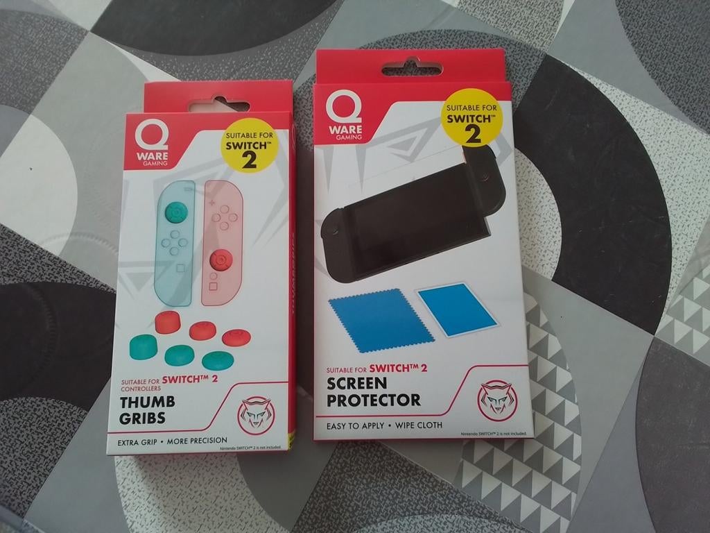 Nintendo Switch 2. Lot de protection écran et boutons, Enlèvement, Neuf, Switch