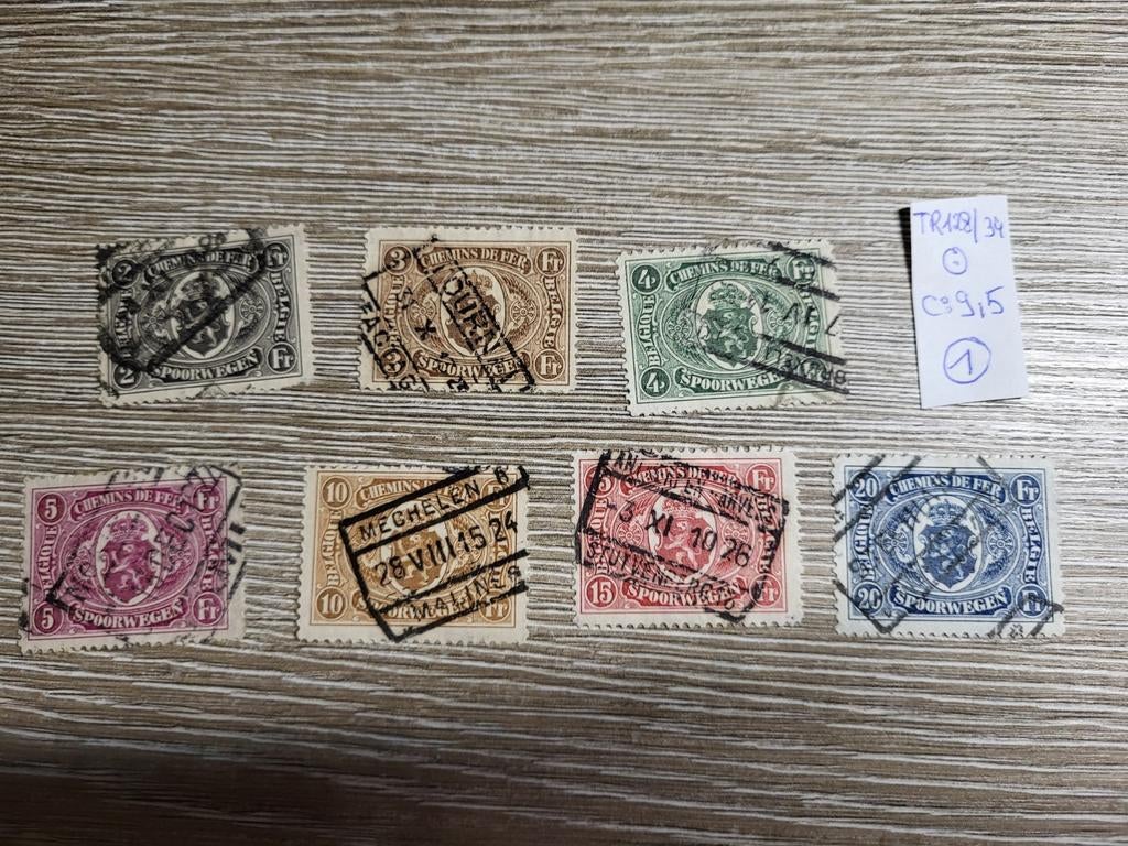 Belgie spoorwegen, Ophalen of Verzenden, Gestempeld