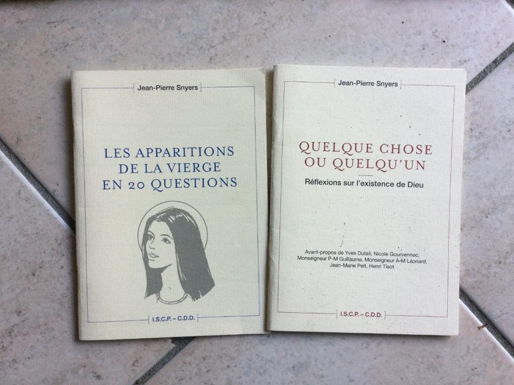 J.P.SNYERS"QQ CHOSE-QUELQU'UN"APPARITIONS DE LA VIERGE", Enlèvement ou Envoi