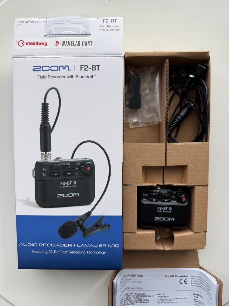 Zoom F2 bluetooth Draagbare Recorder met Lavaliermicrofoon, Enlèvement, Comme neuf, Audio