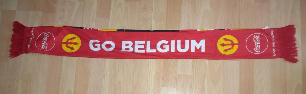 Echarpe de supporteur ''Go Belgium'' Coca-Cola, Enlèvement ou Envoi, Comme neuf