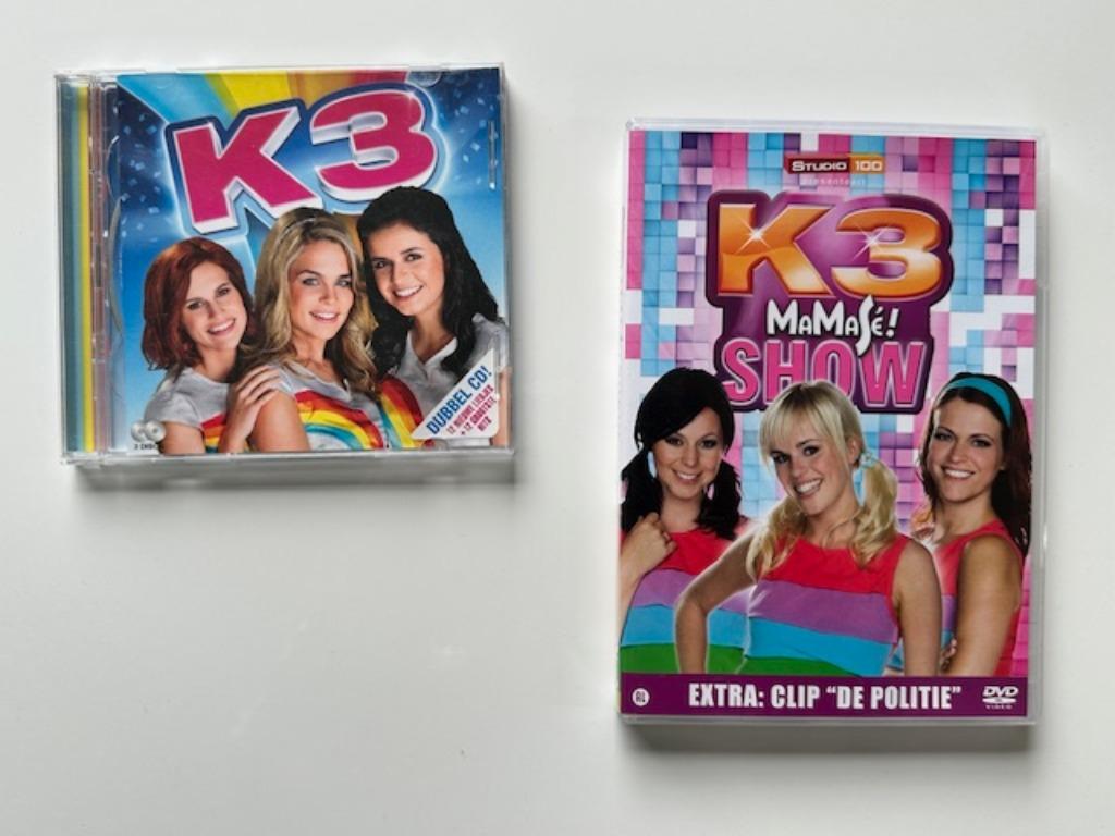 K3 dubbel cd 10000 luchtballonnen + DVD Mamasé show, Cd's en Dvd's, Ophalen, Gebruikt, Muziek