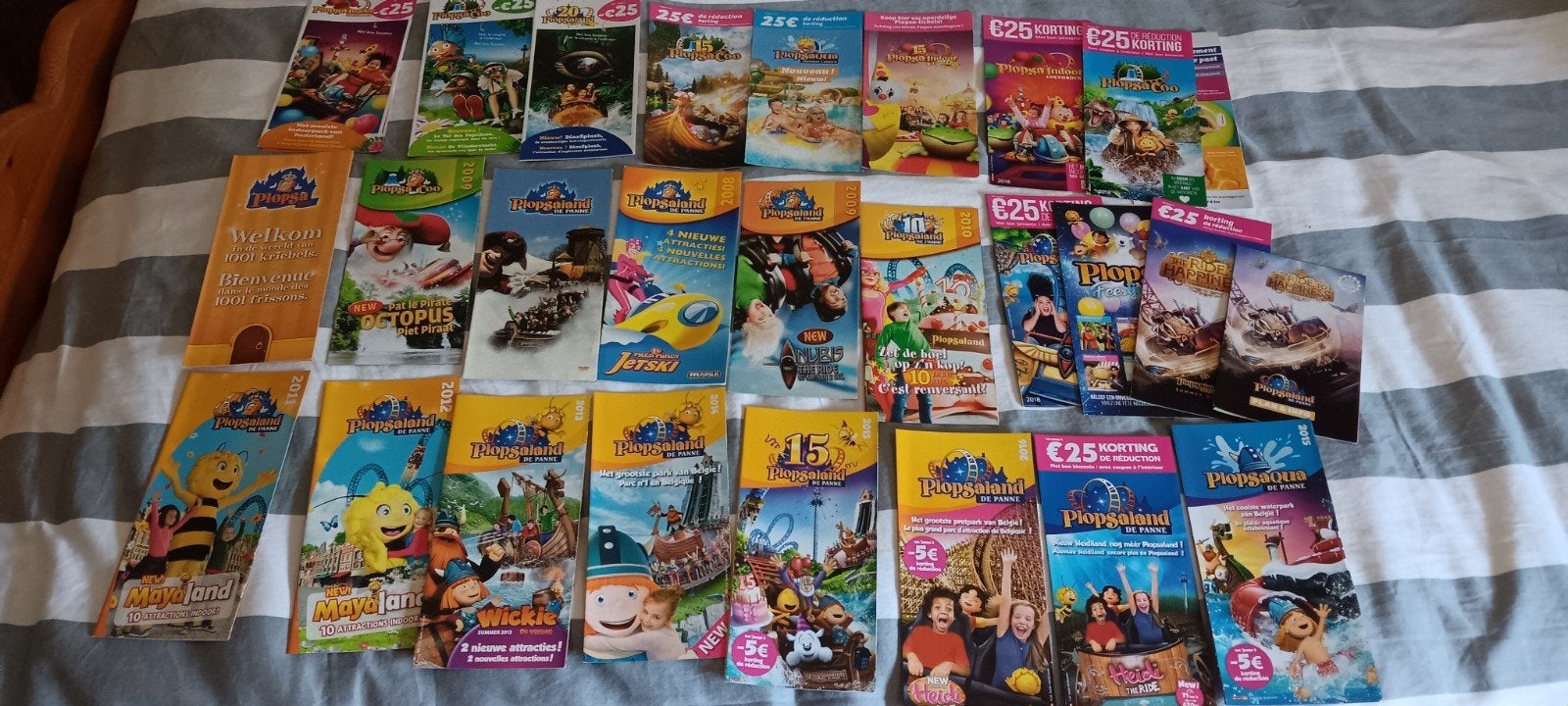 61 folders plopsaland De Panne Samson plop, Ophalen of Verzenden
