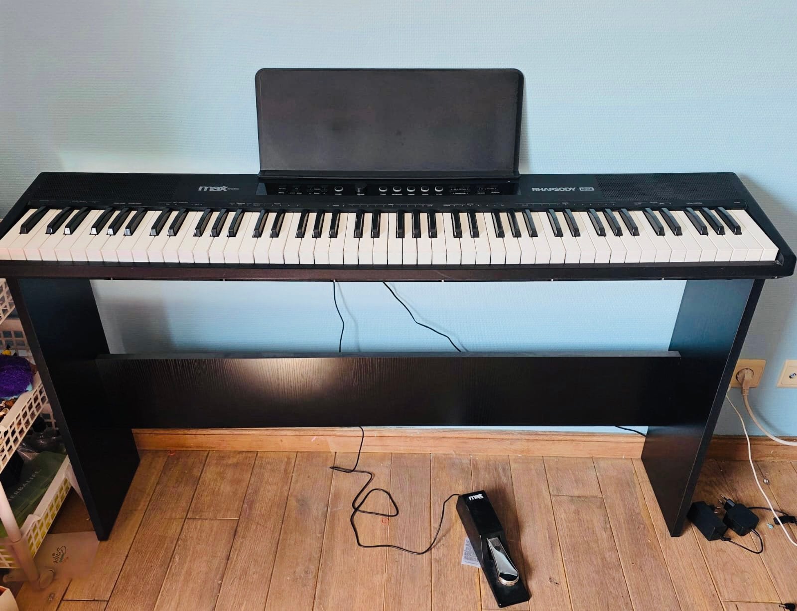 PIANO ELECTRO RAPSODIE DP88P, Ophalen, Zwart, Zo goed als nieuw, Piano