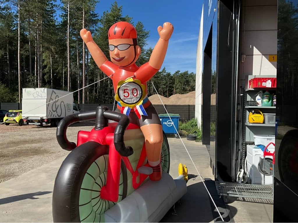 abraham wielrenner op de fiets opblaasbaar, Enlèvement, Comme neuf