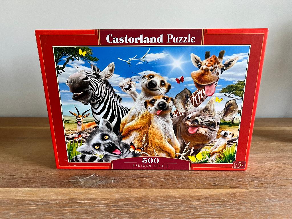 Castorland Puzzle - Selfie africain, Hobby & Loisirs créatifs, Enlèvement ou Envoi, 500 à 1500 pièces, Comme neuf, Puzzle