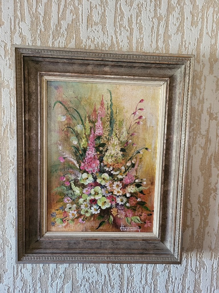 Bloemen, Lieve Van der Weeën, Enlèvement, Signé, Fleurs