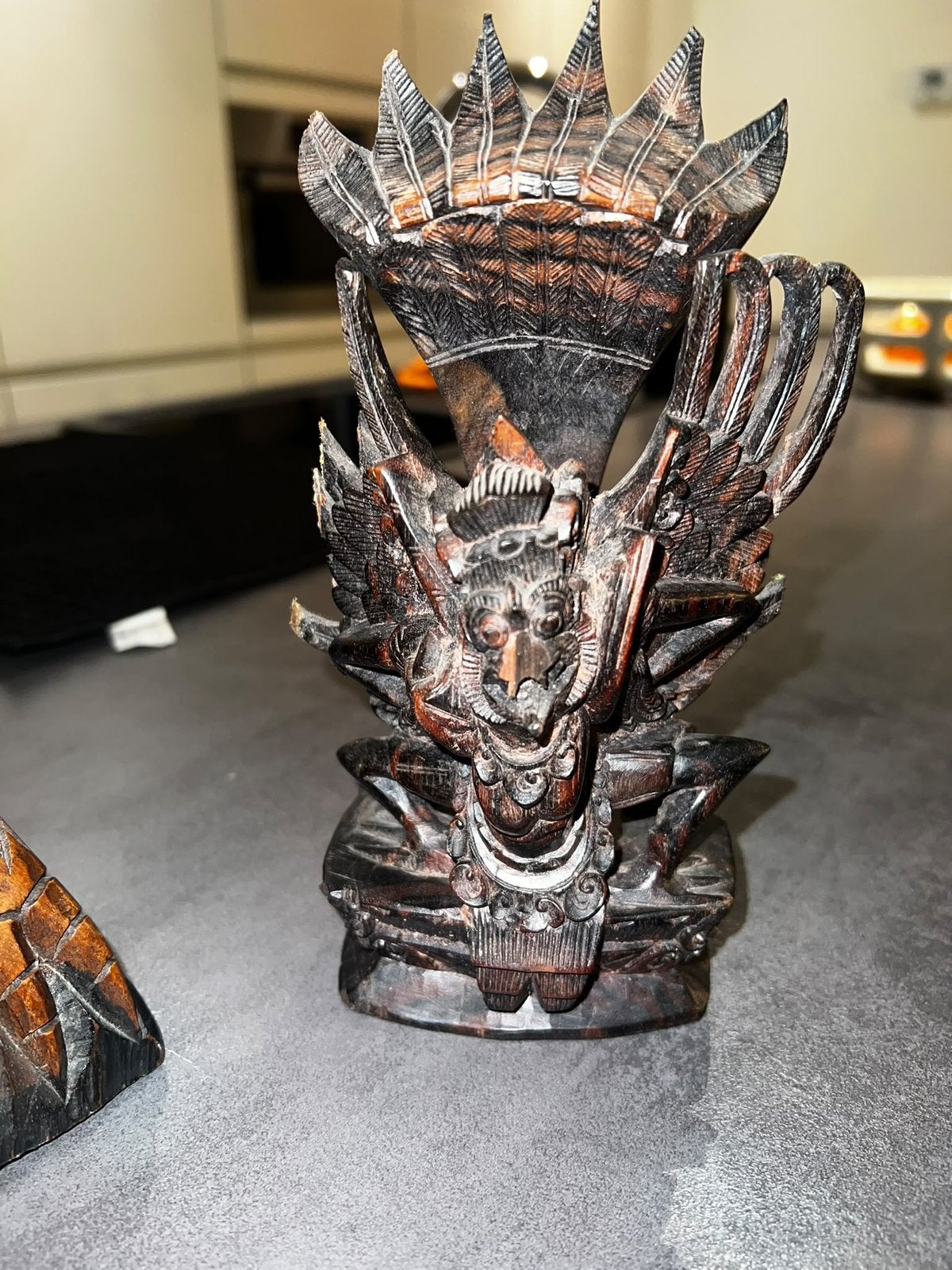 Statue en bois vintage balinaise Garuda, Maison & Meubles, Enlèvement ou Envoi, Utilisé