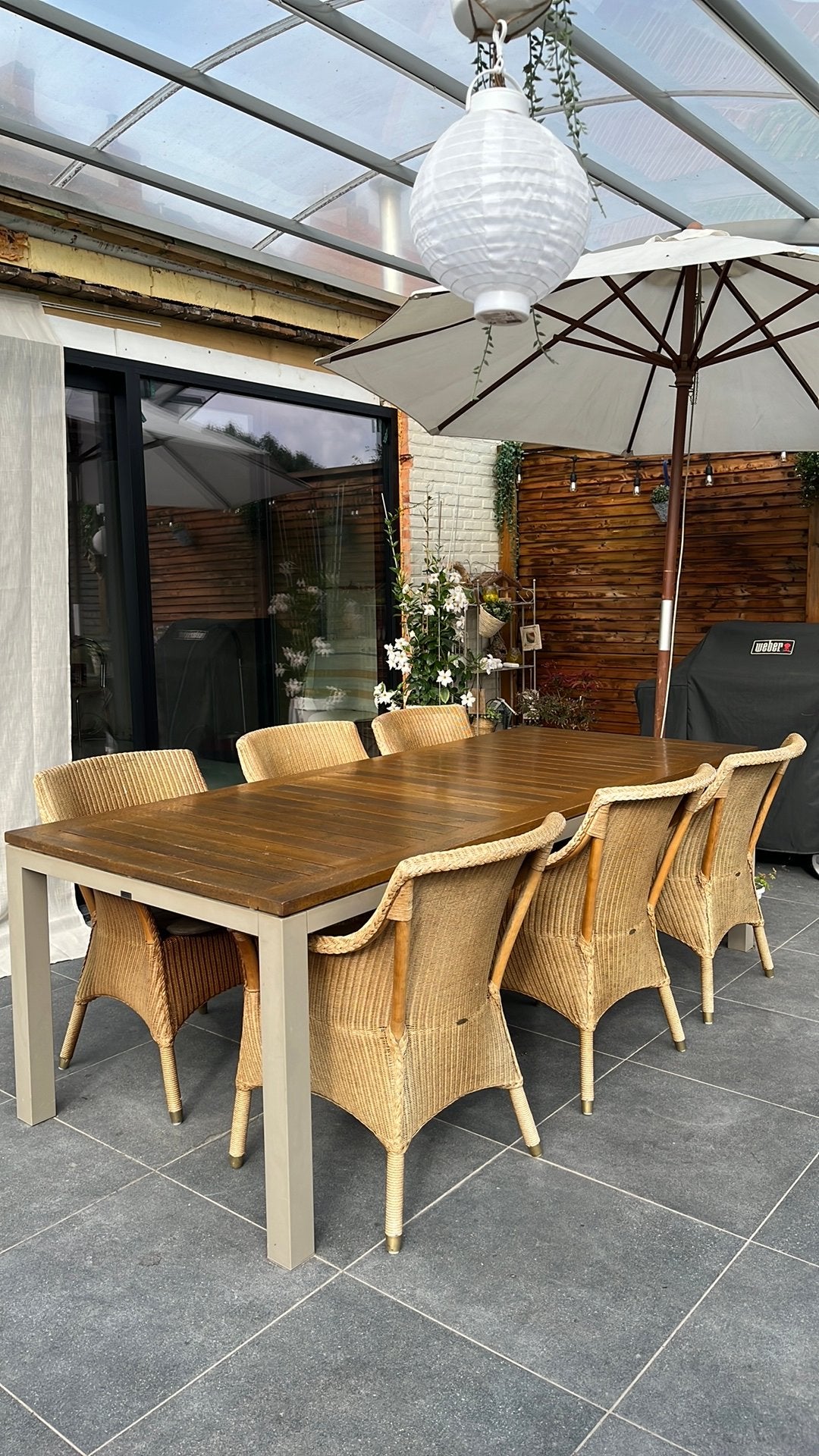 6 stoelen ( Lloyd Loom Vincert Sheppard ), Ophalen, Gebruikt