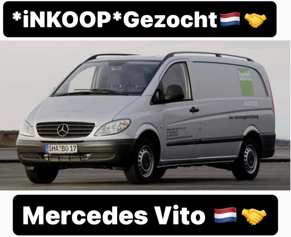 *INKOOP*  Wij Zoeken Mercedes Vito 109/ 111/ 114 / 115 CDI, Enlèvement ou Envoi