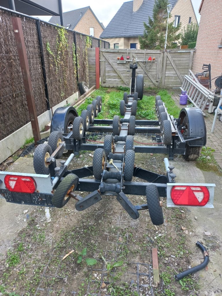 Boottrailer geremd + papieren, Watersport en Boten, Ophalen, 1500 tot 3000 kg, Sloepentrailer, 6 tot 9 meter