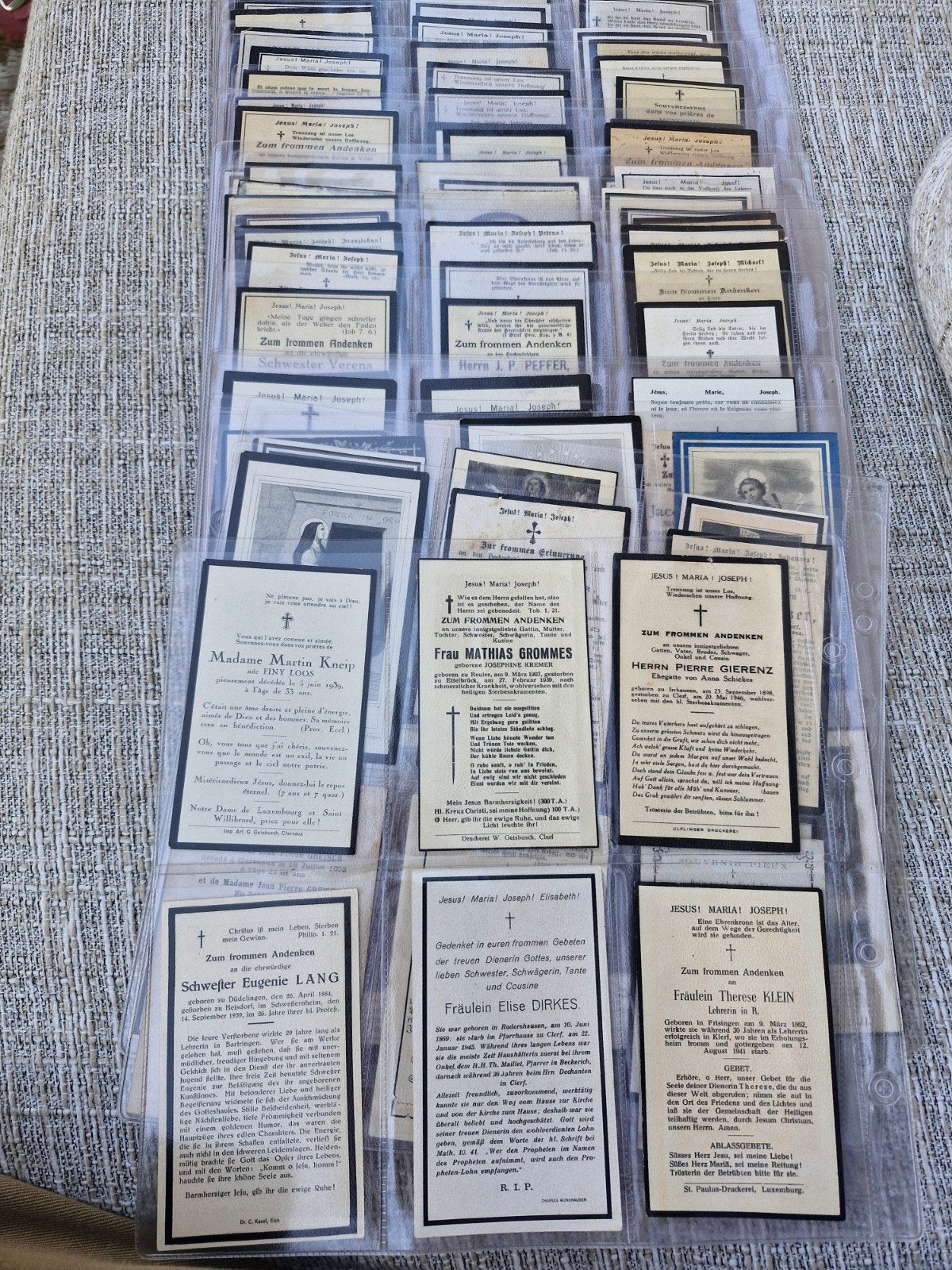 verzameling oude bidprentjes.    + oude aanzichtkaarten  140, Ophalen of Verzenden