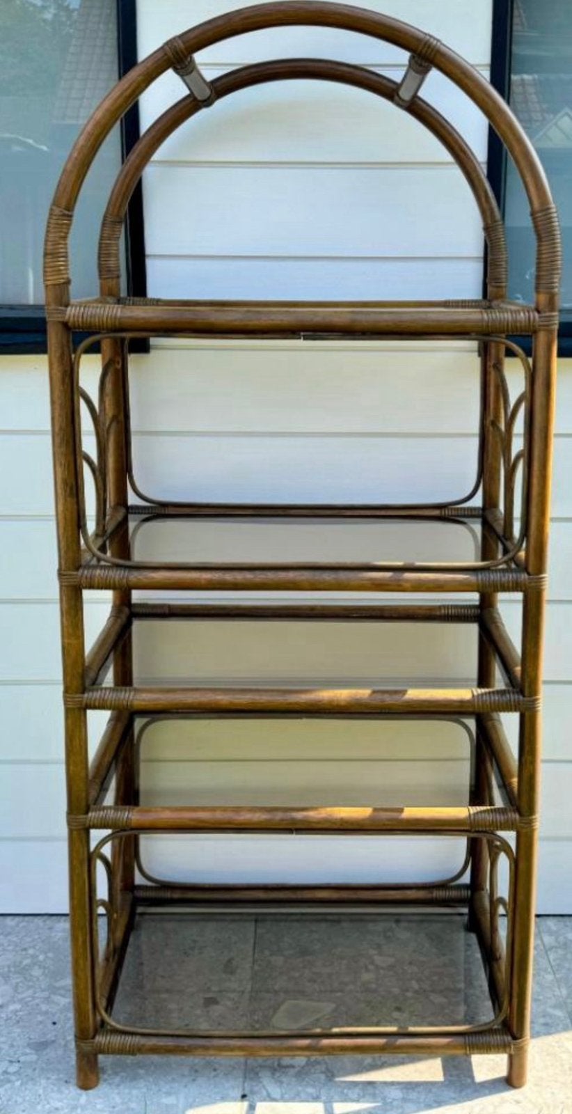 Vintage bamboe kast, Ophalen, Gebruikt