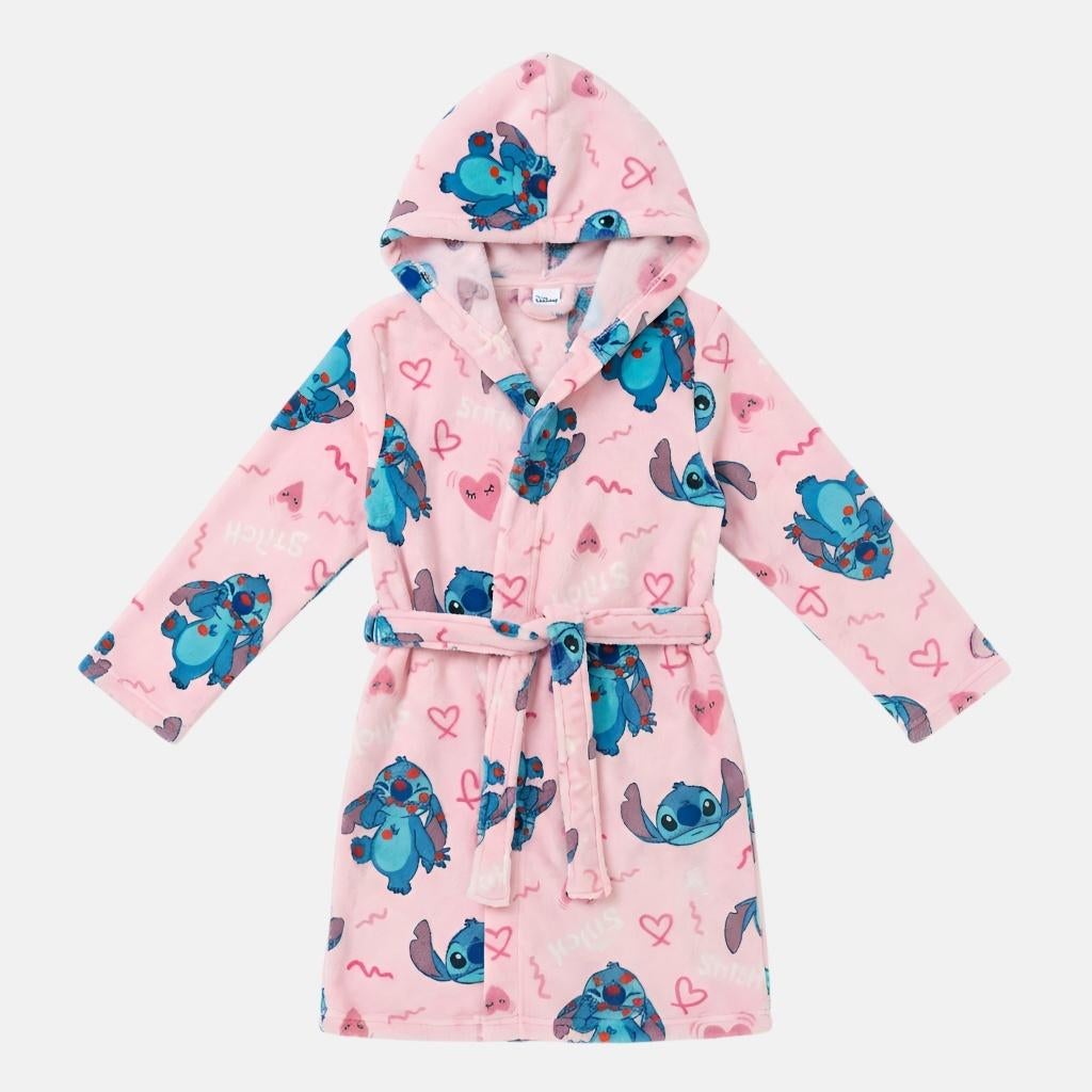 Stitch Badjas Roze - Mt 104/110 - 116/128 -134/140 - 146/152, Enfants & Bébés, Vêtements enfant | Taille 128, Enlèvement ou Envoi