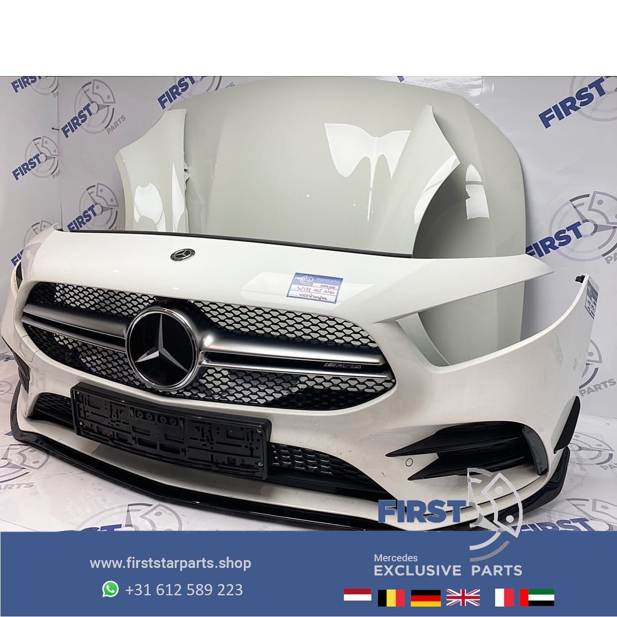 W177 A KLASSE A35 AMG VOORKOP WIT 2021 PERFORMANCE PAKKET AE, Gebruikt, -, Voor, Ophalen of Verzenden