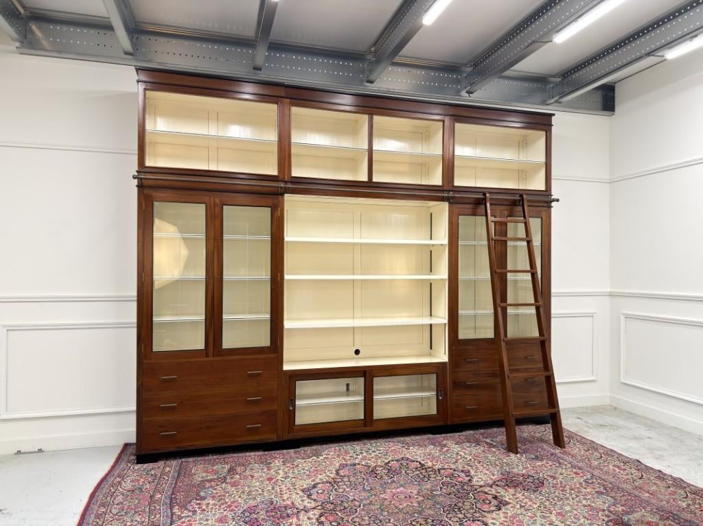 Grote Klassiek Engelse Art Deco Boekenkast Bibliotheekkast, Enlèvement