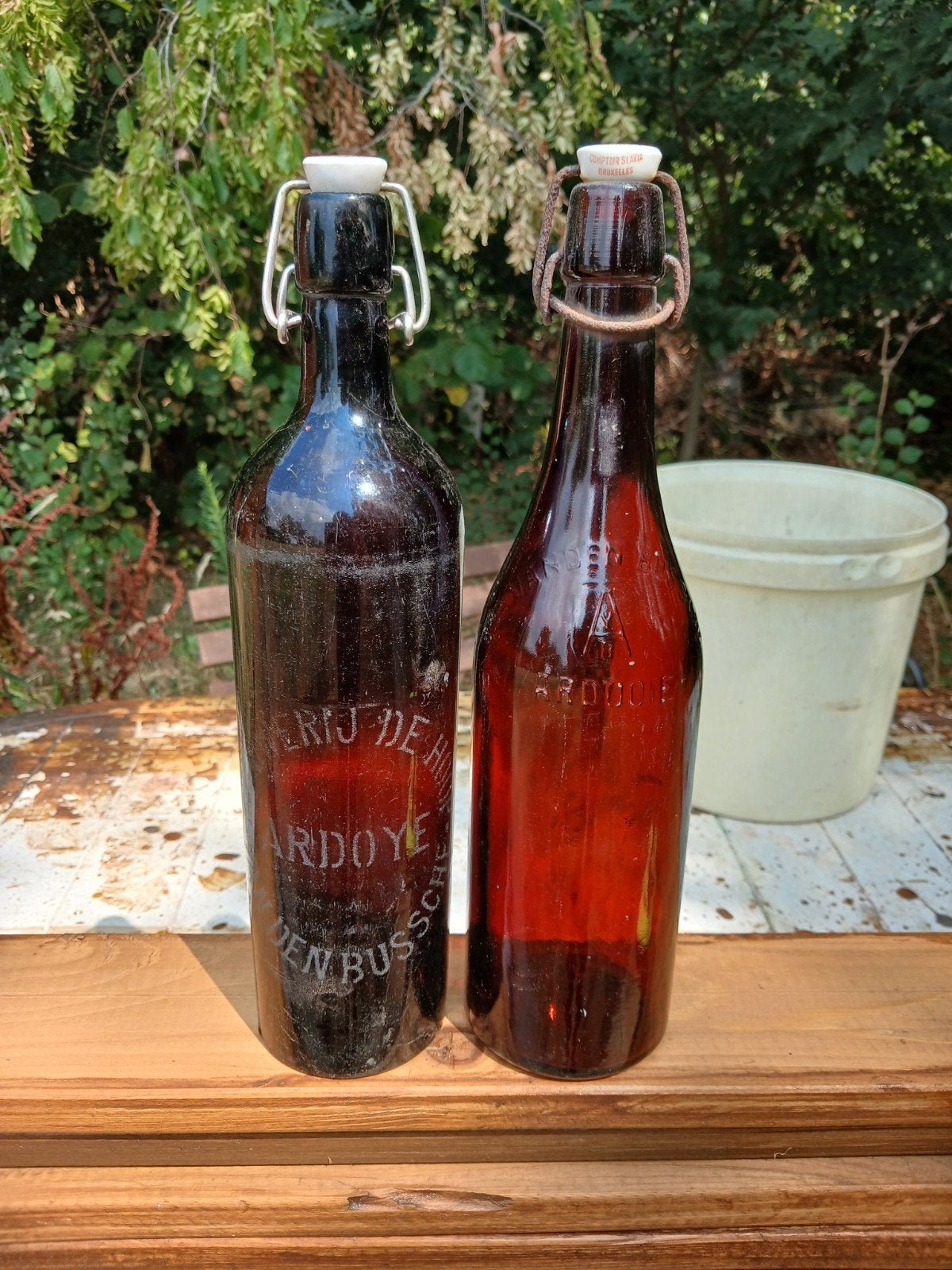 oude vintage bierflessen brouwerij Van den Bussche Ardooie, Verzamelen, Biermerken, Ophalen of Verzenden