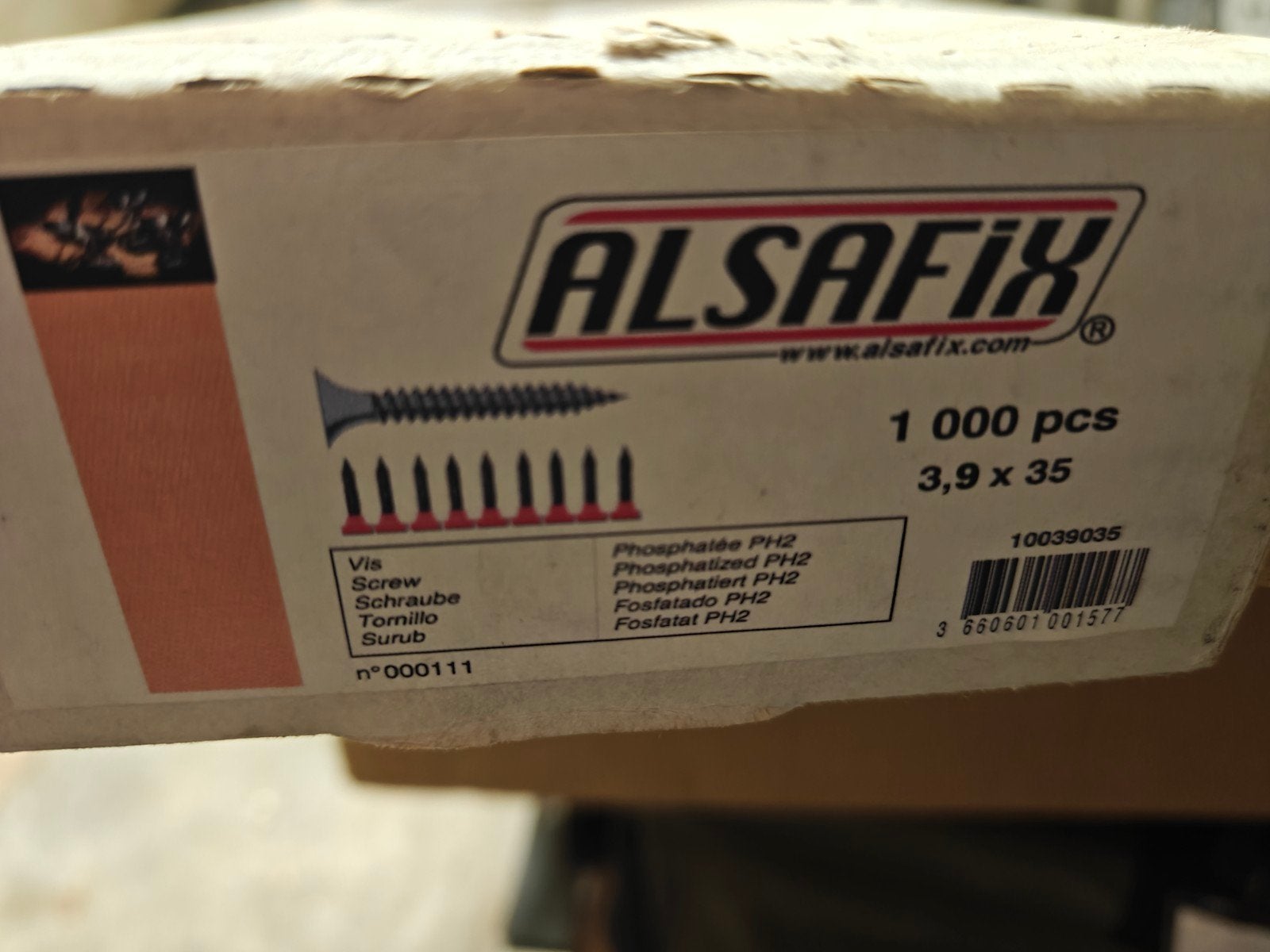 Vis à bande ALSAFIX  3.9x 30mm 3000 vis  (3 boîtes), Enlèvement ou Envoi