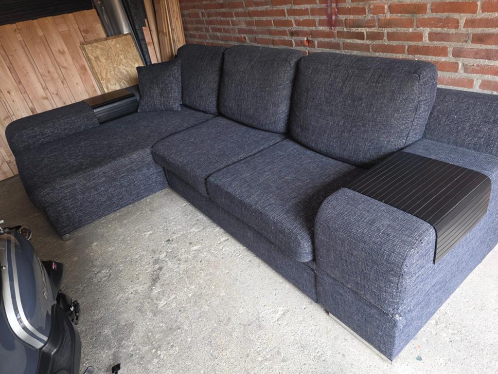 Nette grijze hoekslaapbank 170x300, Huis en Inrichting, Zetels | Zetels, Ophalen, Stof