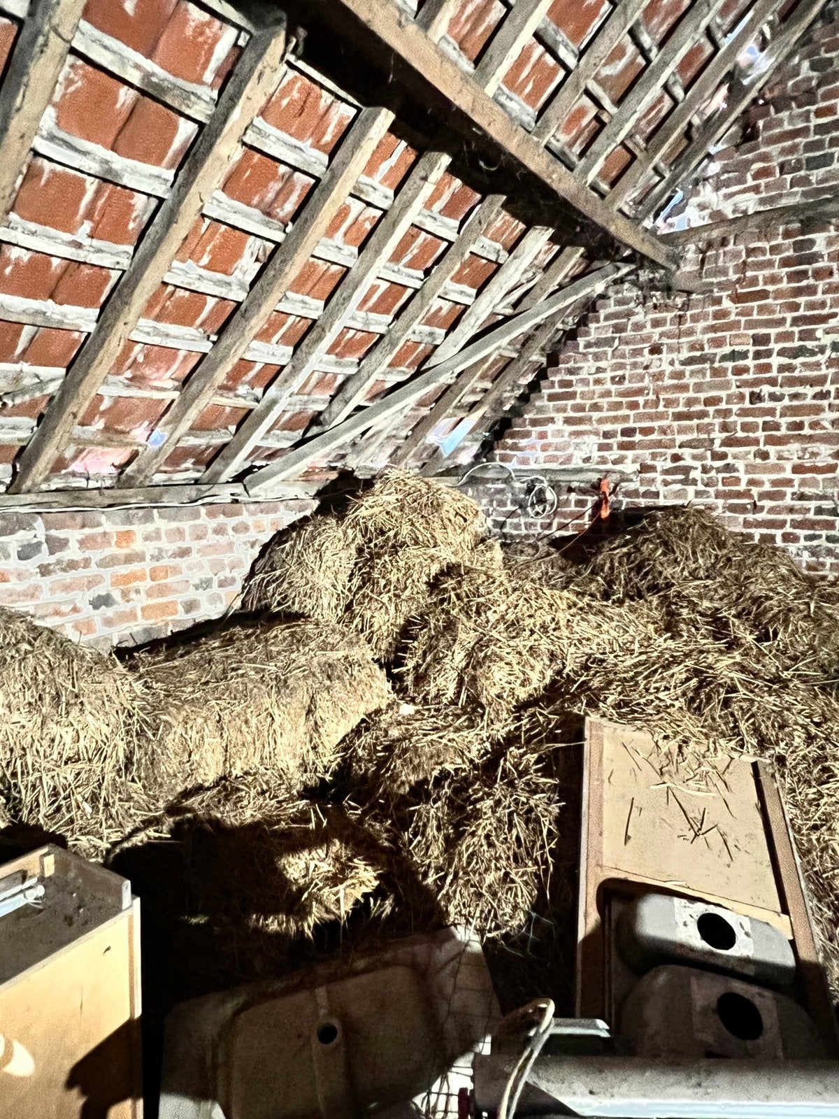 40m3 bottes de paille - strobalen, Mise à l'étable