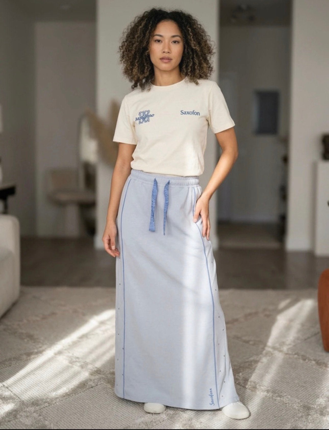 Sassophone complet, Vêtements | Femmes, Taille 36 (S), Comme neuf, Bleu, Sous le genou
