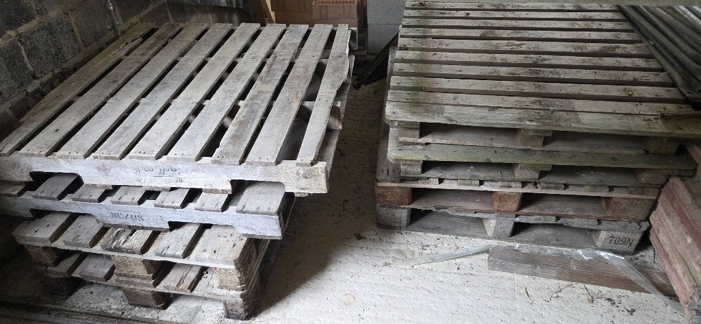 Houten palletten, Ophalen, Gebruikt