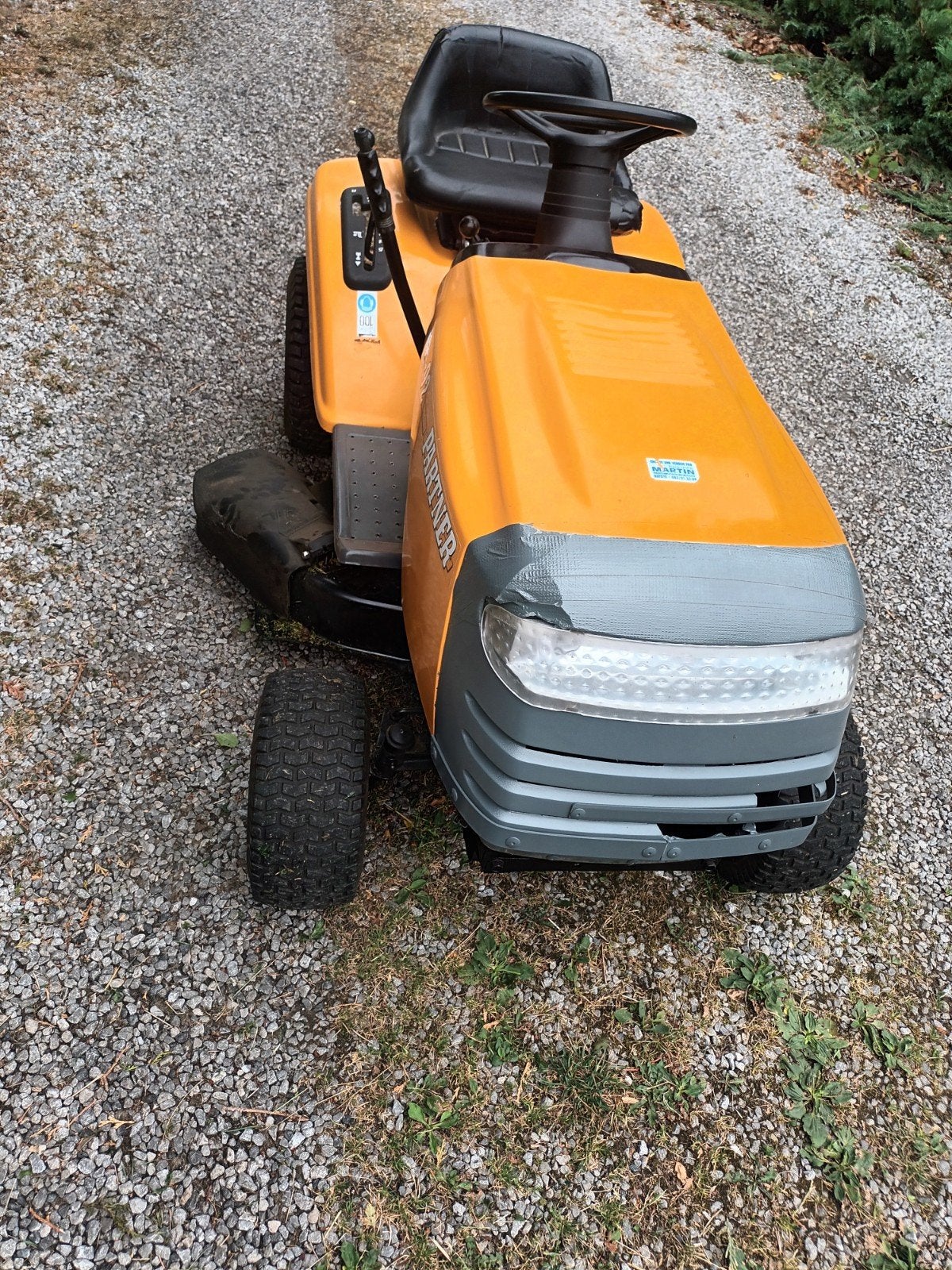 tracteur tondeuse, Démarrage électrique, Enlèvement, Utilisé, Partner