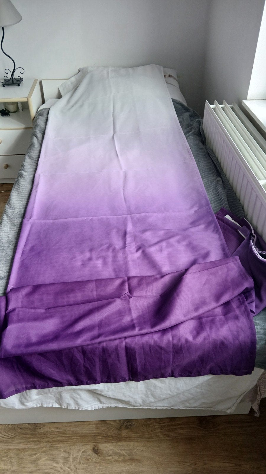 Set rideaux et housse de coussin, Paars, Nieuw, Overige maten, 140 cm