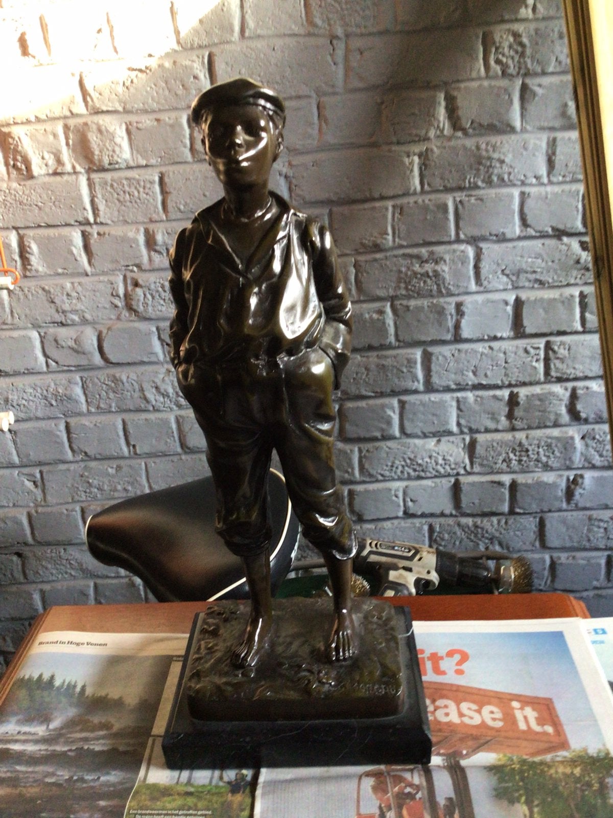Brons beeld. A    Moreau hoog 51   100 euro, Enlèvement, Comme neuf