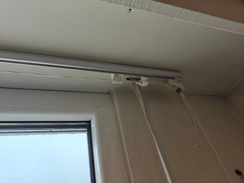 Vouwgordijn, Huis en Inrichting, Ophalen, Wit, 180 cm, 147 cm