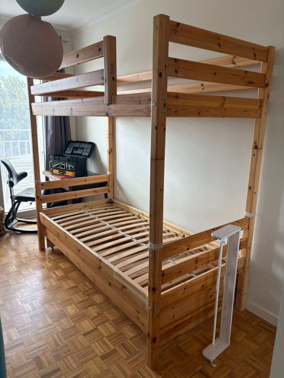 Lit superposé FLEXA + lit gigogne + tiroirs, Maison & Meubles, Chambre à coucher | Lits superposés & Lits mezzanines, Utilisé