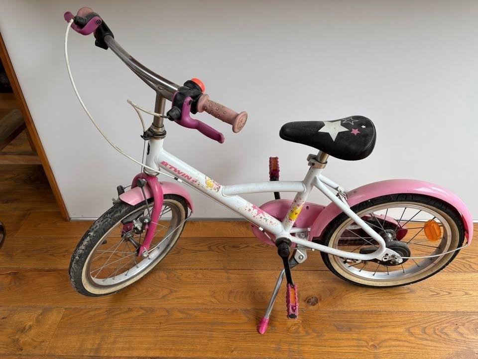 Vélo enfant B'Twin Princess – 16 pouces – 4 à 6 ans, Frein sur jante, 16 à 20 pouces, Enlèvement, Utilisé