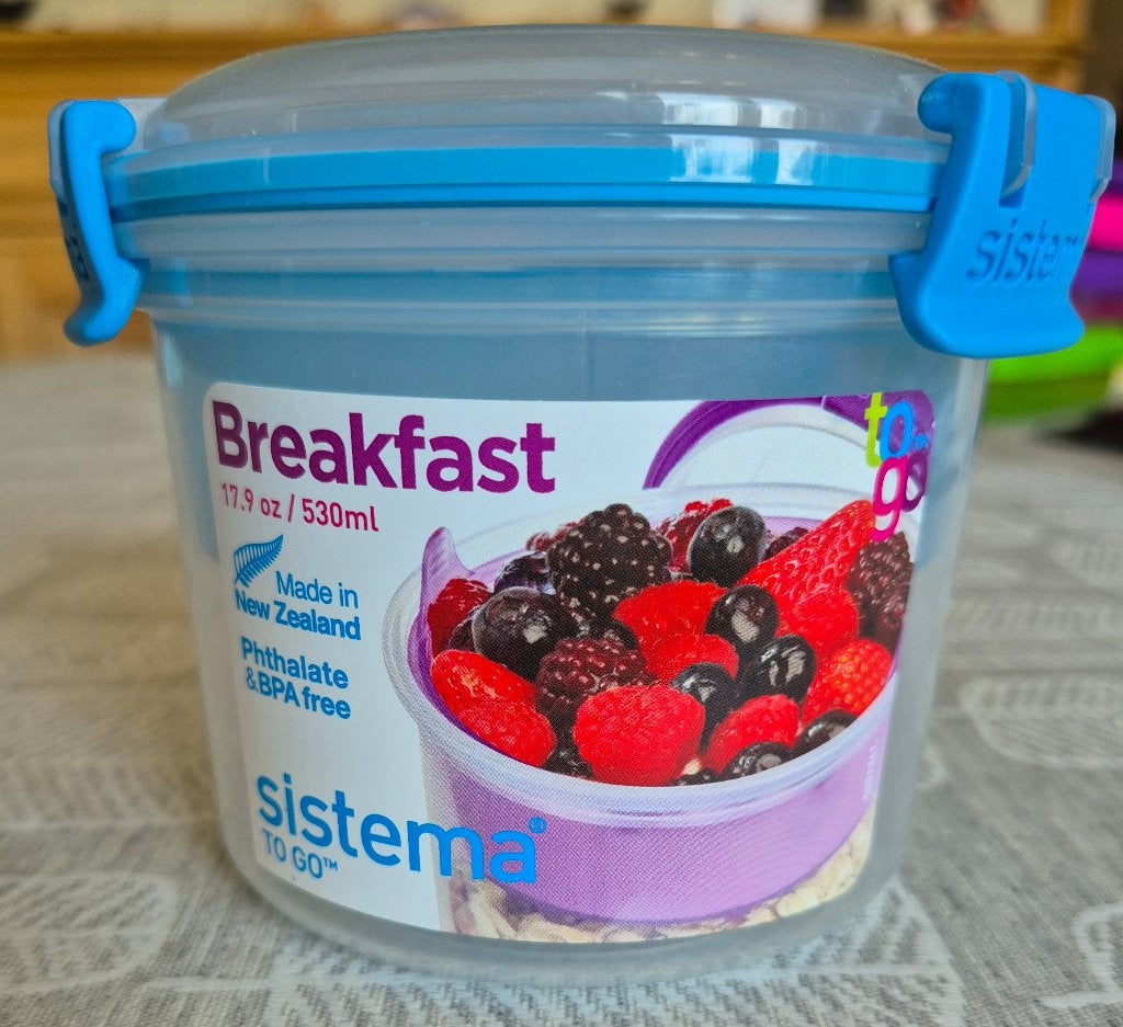 SISTEMA breakfast to go 530ml neuve bleue, Neuf, Enlèvement ou Envoi, Boîte de conservation, 530 ml