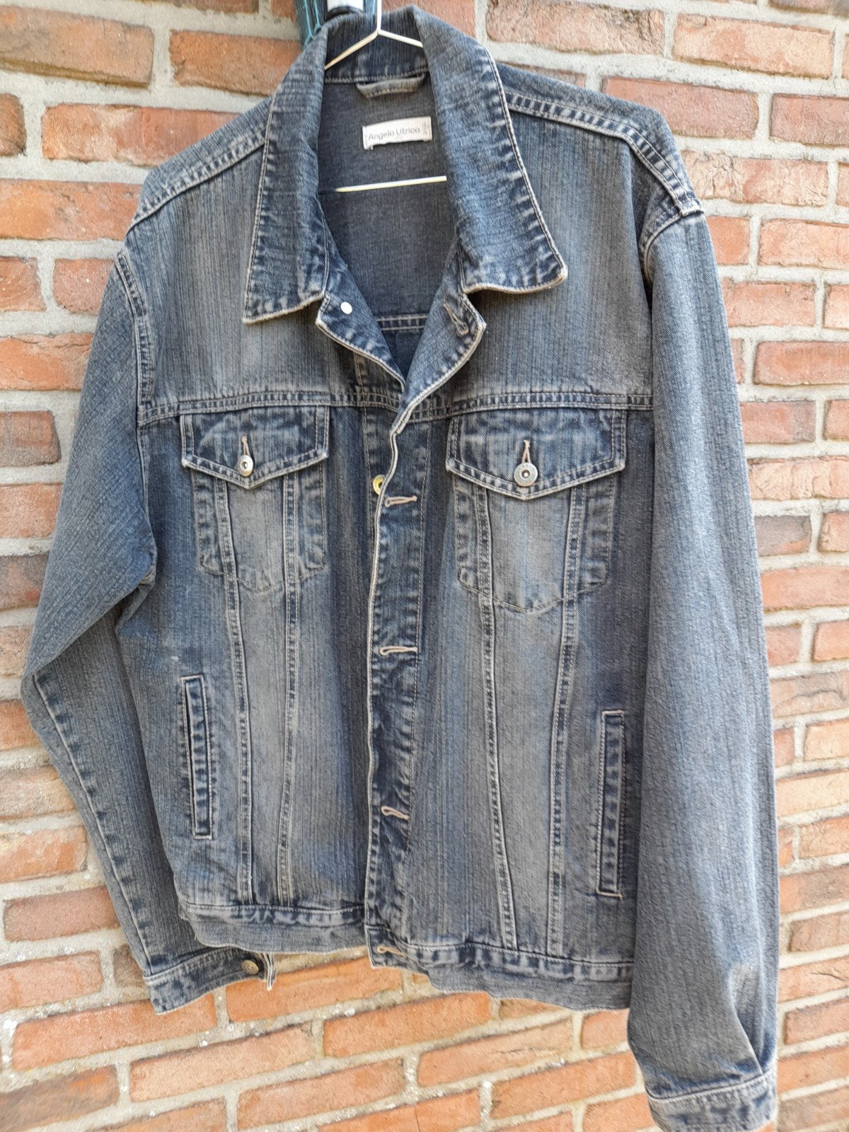 Gilet en jean pour homme, à peine porté, grand, Enlèvement ou Envoi, Angelo Litrico, Bleu, Taille 52/54 (L)