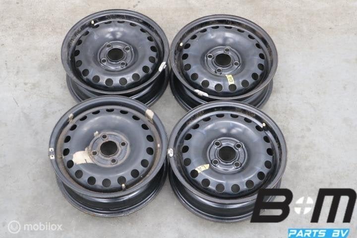 Org 14 inch stalen velgen VW Up / Mii / Citigo 1S0601027G, Gebruikt, Velg(en)