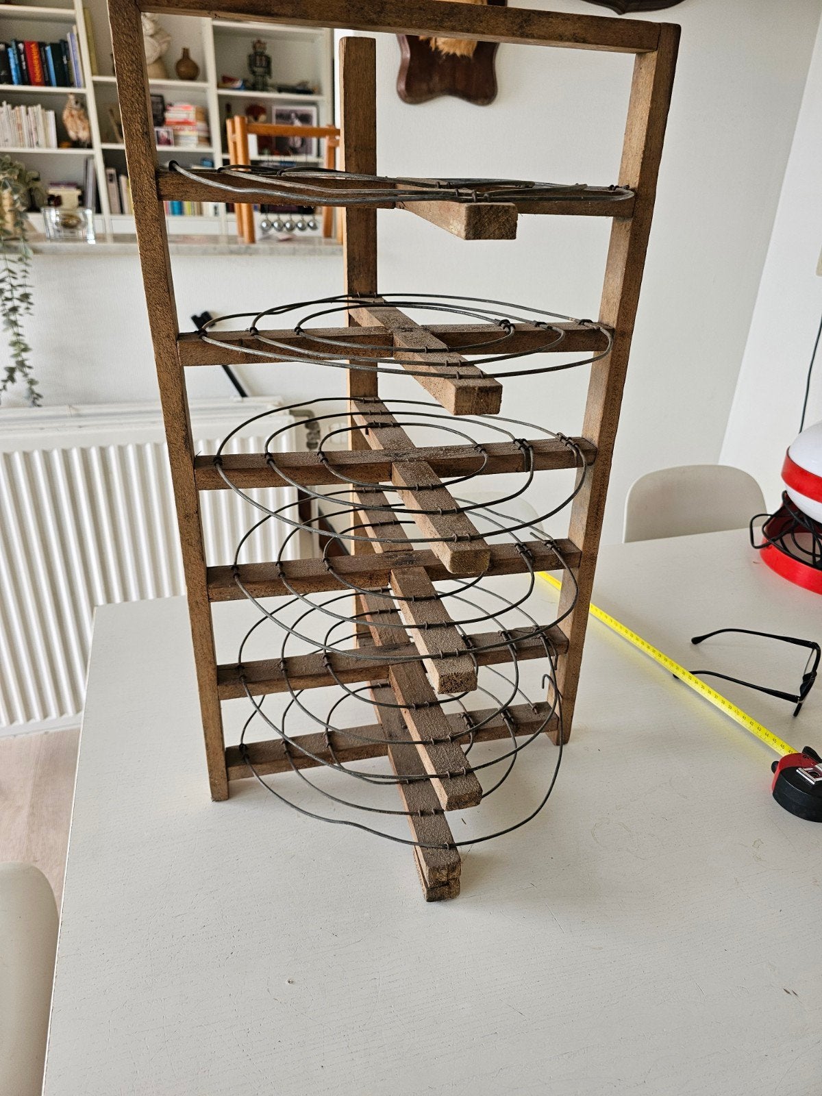 étagère à gâteaux/support à gâteaux en bois antique, Enlèvement ou Envoi